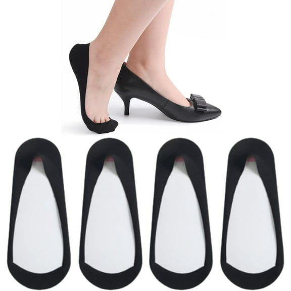 CAILDANL Thin Ultra Low Cut No Show Socks in ANY Flats Heels Womens TRULY Non Slip Cotton Liner Socks