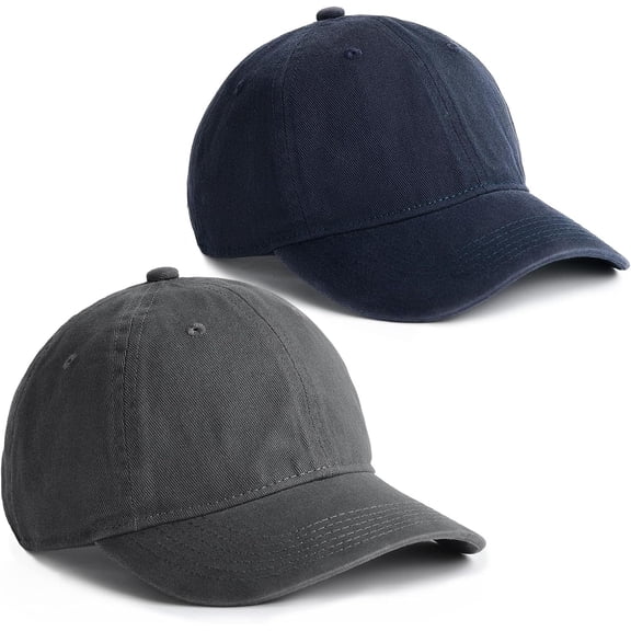CAILDANL Toddler Baseball Hat Kids Boys Girls Adjustable Washed Cotton Baseball Cap with Ponytail