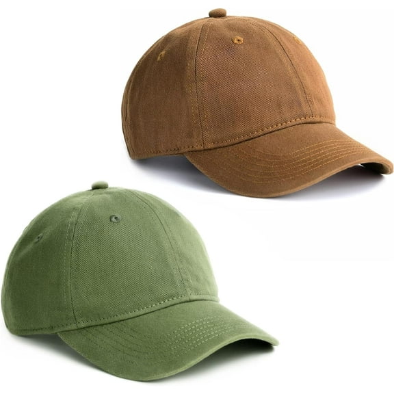 CAILDANL Toddler Baseball Hat Kids Boys Girls Adjustable Washed Cotton Baseball Cap with Ponytail