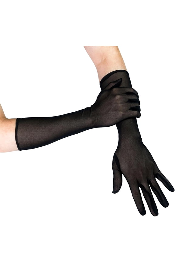 Tulle Mesh Gloves for Opera Party Costume Sun Protection