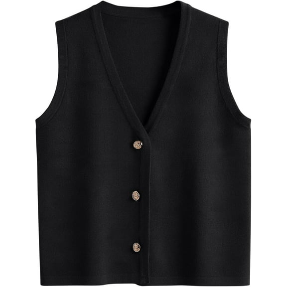 CAILDANL Vest Tops for Women 2025 Fall Outfits Striped Sweaters Button Up Casual Shirts Blouses Jacket Fashion Clothes