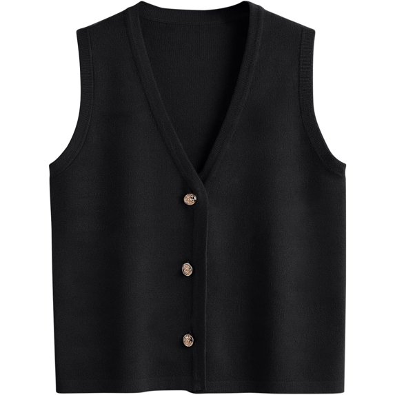 CAILDANL Vest Tops for Women 2025 Fall Outfits Striped Sweaters Button Up Casual Shirts Blouses Jacket Fashion Clothes