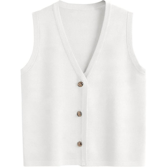 CAILDANL Vest Tops for Women 2025 Fall Outfits Striped Sweaters Button Up Casual Shirts Blouses Jacket Fashion Clothes