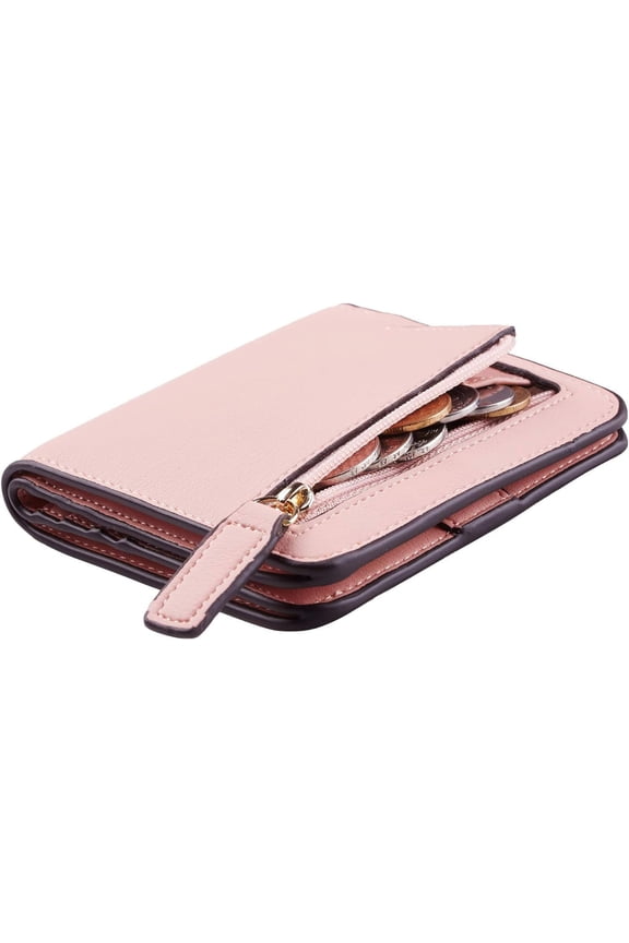 Wallet Women Rfid Blocking Small Compact Bifold Luxury Leather Pocket Wallet Ladies Mini Purse with ID Window