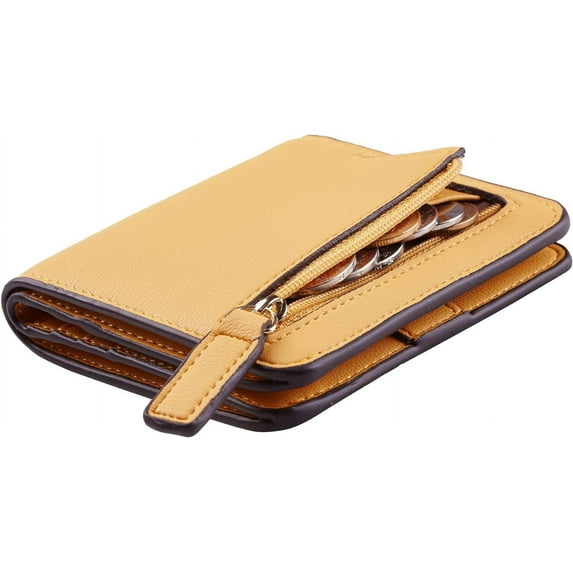 CAILDANL Wallet Women Rfid Blocking Small Compact Bifold Luxury Leather Pocket Wallet Ladies Mini Purse with ID Window