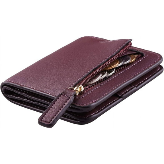 CAILDANL Wallet Women Rfid Blocking Small Compact Bifold Luxury Leather Pocket Wallet Ladies Mini Purse with ID Window