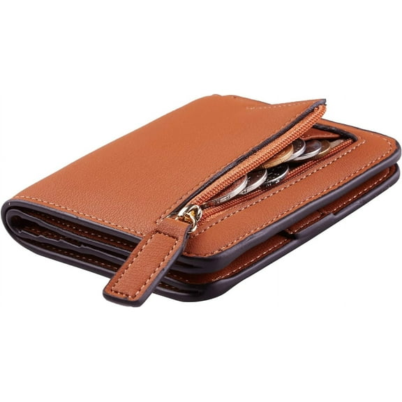 CAILDANL Wallet Women Rfid Blocking Small Compact Bifold Luxury Leather Pocket Wallet Ladies Mini Purse with ID Window