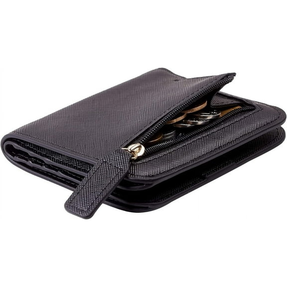 CAILDANL Wallet Women Rfid Blocking Small Compact Bifold Luxury Leather Pocket Wallet Ladies Mini Purse with ID Window