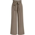 thumbnail image 1 of CAILDANL Wide Leg Dress Pants Women's Paperbag High Waisted Business Casual Trousers with Removable Belt, 1 of 2