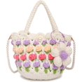 thumbnail image 1 of CAILDANL Women Crochet HandBag Small Handmade Woven Crossbody Bag Cute Shoulder Bag Knitted Tote Bag Fairy Bag Gifts for Women, 1 of 6