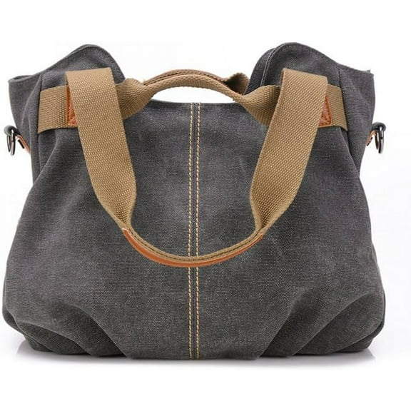 CAILDANL Women Ladies Bags Vintage Hobo Canvas Daily Purse Shoulder Tote Shopper Handbag