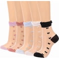thumbnail image 1 of CAILDANL Women Sheer Socks Sheer Ankle Socks for Women and Girls, 1 of 7