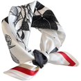 thumbnail image 1 of CAILDANL Women's 100% Pure Mulberry Silk Small Square Scarf - Neckerchief Women - Silk Headscarf - 21" x 21", 1 of 6