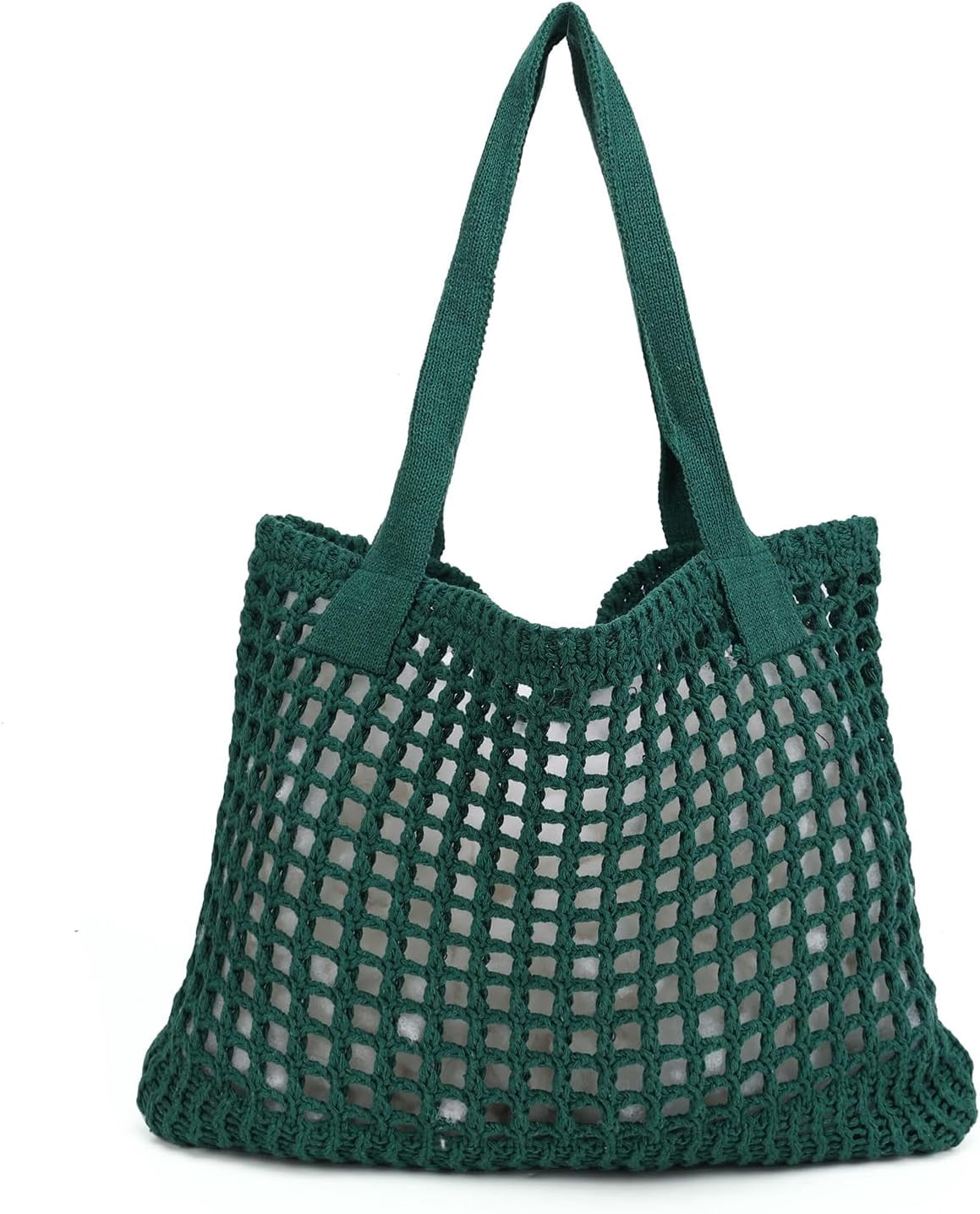 CAILDANL Women's Beach Tote Bag, Crochet Knit Hollow Design, Stylish Tote for Beach,Travel and Everyday Use Aesthetic Handbag