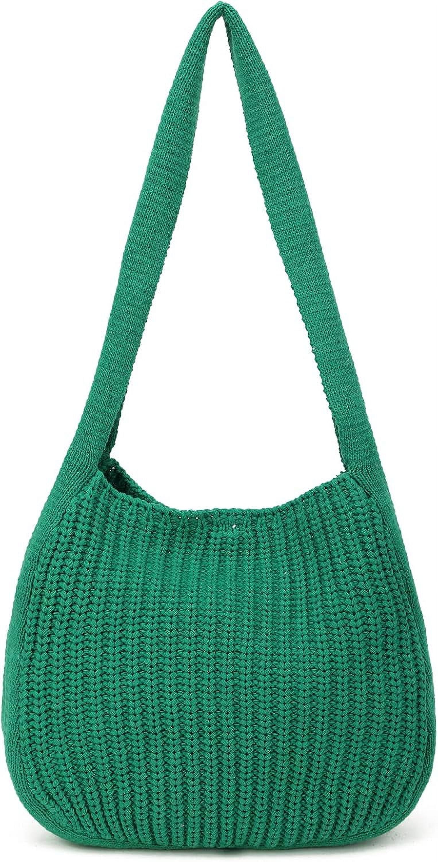 CAILDANL Women's Crochet Tote Bag Knit Shoulder bag,Aesthetic Bag,Cute Eco-Friendly Tote for Travel,Daily Use,Gift Box Packaging