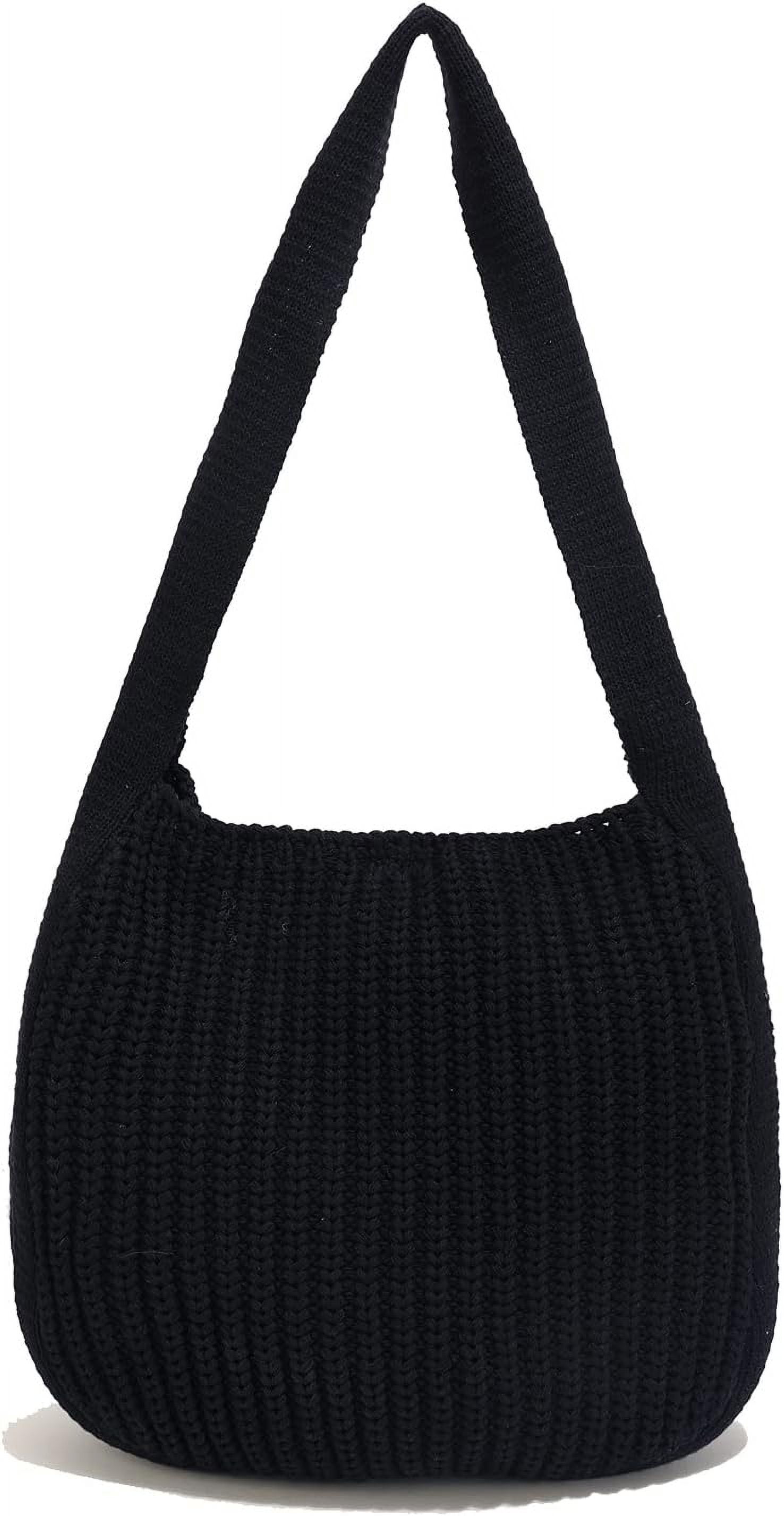 CAILDANL Women's Crochet Tote Bag Knit Shoulder bag,Aesthetic Bag,Cute Eco-Friendly Tote for Travel,Daily Use,Gift Box Packaging