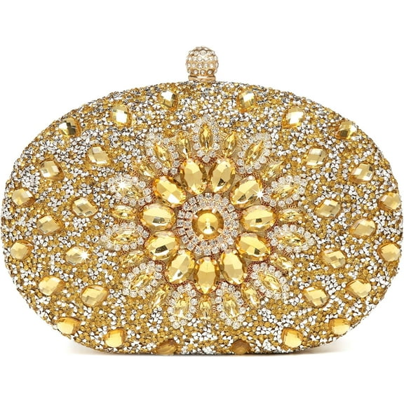 CAILDANL Women's Evening Bags Sparkly Rhinestone Clutch Purses Luxury Handbags