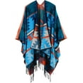 thumbnail image 1 of CAILDANL Women's Shawl Wraps Open Front Poncho Cape Oversized Sweaters Casual Cardigan Shawls for Fall Winter, 1 of 9