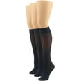 thumbnail image 1 of CAILDANL Women's Soft Opaque Knee High Socks (Pack of 3), 1 of 6