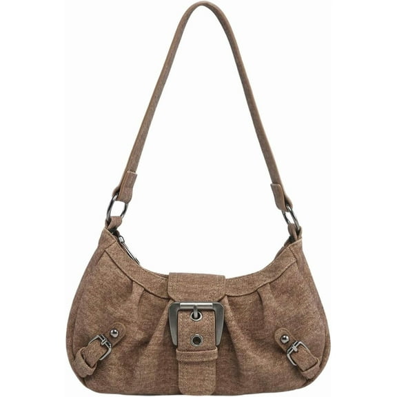 CAILDANL Women's Y2k Purse Top Handle Shoulder Bag Buckle Punk Hobo Clutch Purses Bags