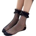 thumbnail image 1 of CAILDANL Womens Fishnet Socks Short Ankle Sock High Mesh Fishnet Hosiery 5 Pack/10 Pack, 1 of 3