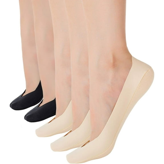 CAILDANL Womens No Show Thin Socks Cotton Nylon Low Cut Liner Non Slip hidden Invisible Socks for Flats Sneaker 4-6 pack
