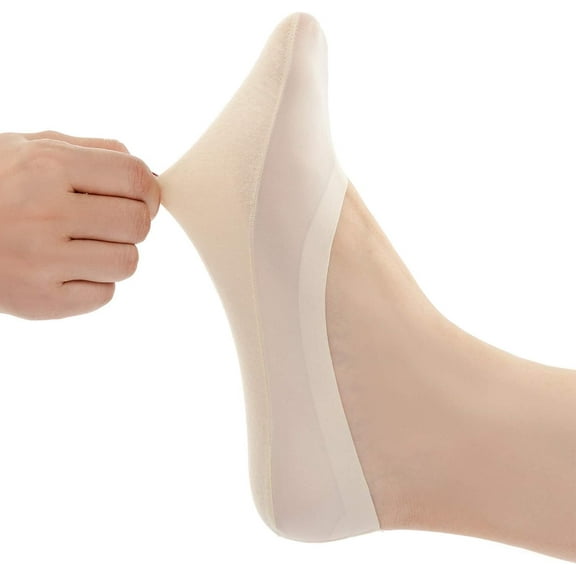 CAILDANL Womens No Show Thin Socks Cotton Nylon Low Cut Liner Non Slip hidden Invisible Socks for Flats Sneaker 4-6 pack