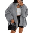 thumbnail image 1 of CAILDANL Womens Oversized Chunky Knit Cardigan Sweaters Long Lantern Sleeve Button Down Cozy Trendy Jacket, 1 of 2