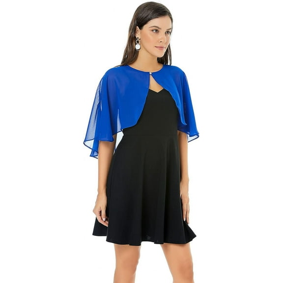 CAILDANL Womens Shawls and Wraps for Evening Dress Chiffon Shawl Cape Wedding Guest Bridesmaid Capelets Scarves