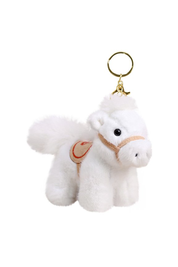 2026 Year Of The Horse Plush Hanging Ornament Chinese New Year Mascot Figurine For Home Decor Car Bag Indoor Outdoor Holiday Decoration Gift