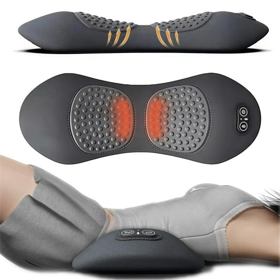 CAIMYY 3 In 1 Back Massager With Heat And Vibration Lumbar Pillow For Neck Shoulder Pain Relief Corded Memory Foam Support For Home Office Chair