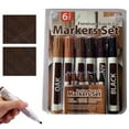 thumbnail image 1 of CAIMYY Floor And Furniture Scratch Repair Marker Pen 6 Pack With 6 Wax Sticks Set For Home Wood Restoration, 1 of 8