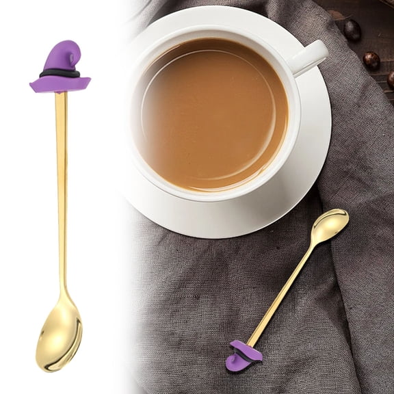 CAIMYY Halloween Stainless Dessert Spoons With Themed Designs For Home And Coffee Bar