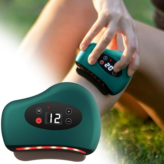 CAIMYY Heated Foot Massager for Plantar Fasciitis Deep Tissue Therapy 4-in-1 Vibration Device with Gua Sha Scraper Muscle Care