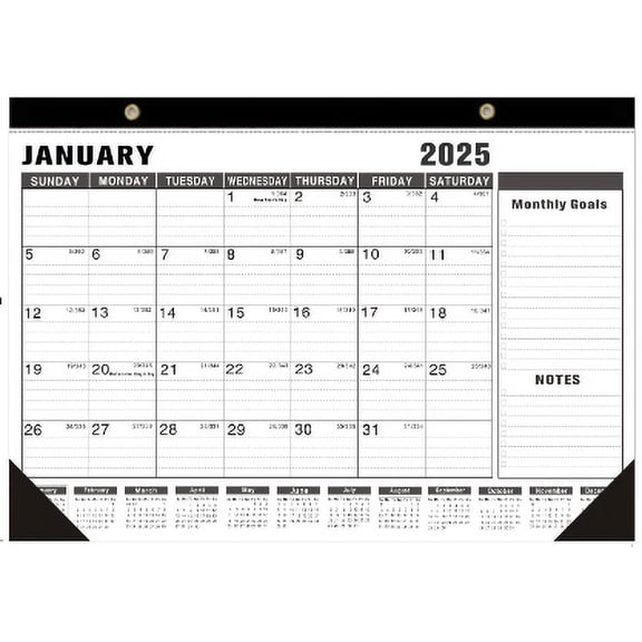 CAIMYY Large 2025 2026 Monthly Desk Pad Calendar, 21X17 Inches Wall Hanging Paper Planner With Full Year View, To Do List, Perforated Pages