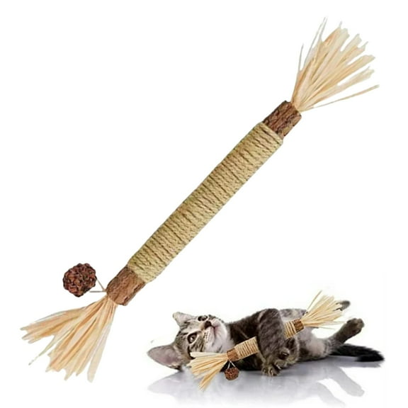 CAIMYY Natural Silvervine Sticks Cat Chew Toys for Teeth Cleaning Aggressive Chewers Catnip Toy