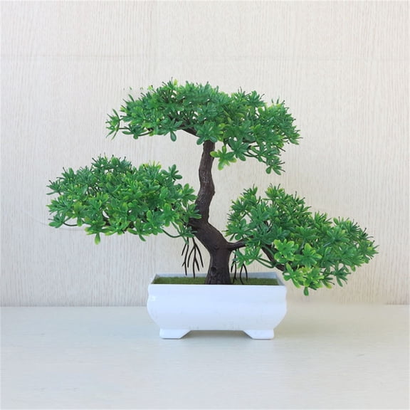 CAIMYY Realistic Artificial Bonsai Tree - Lifelike Plastic Desk Decor for Office & Home, Low-Maintenance Fake Plant with Natural Texture, Perfect for Living Room & Bedroom