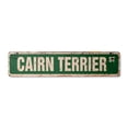 thumbnail image 1 of CAIRN TERRIER Vintage Plastic Street Sign dog lover great veterinarian kennel | Indoor/Outdoor |  18" Wide, 1 of 4