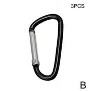 CAIROYAR 3-Inch D-Shaped Carabiner Snap Hook, Spring Clasp, Lightweight Aluminum