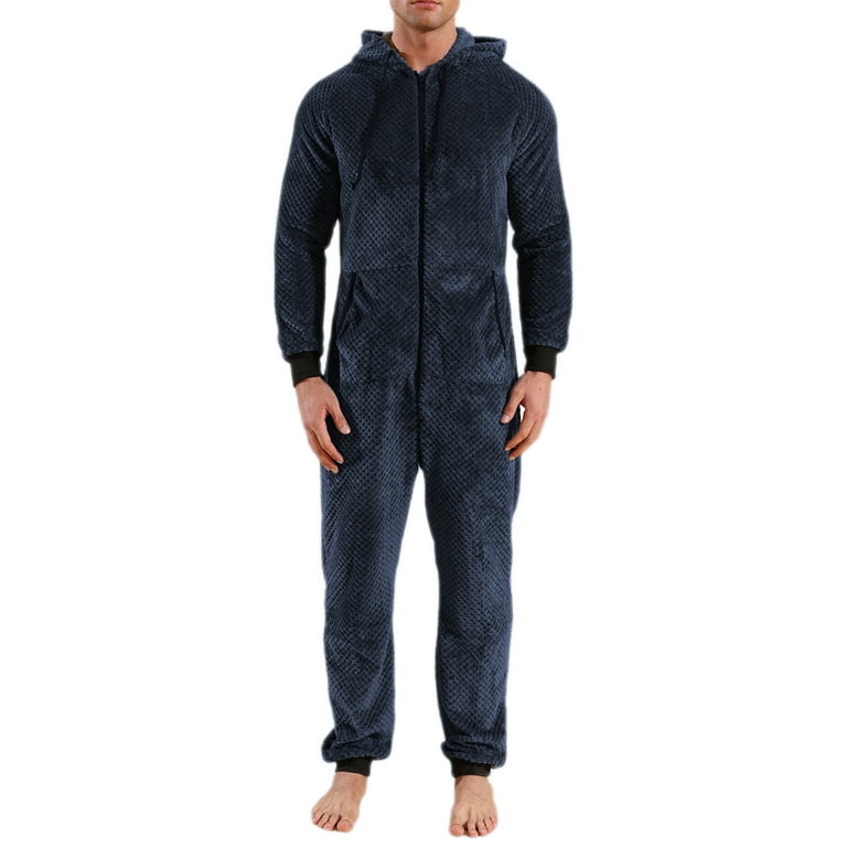 CAITZR Adult Fleece onesie One Piece Pajama Jumpsuits for Men S XXL Walmart