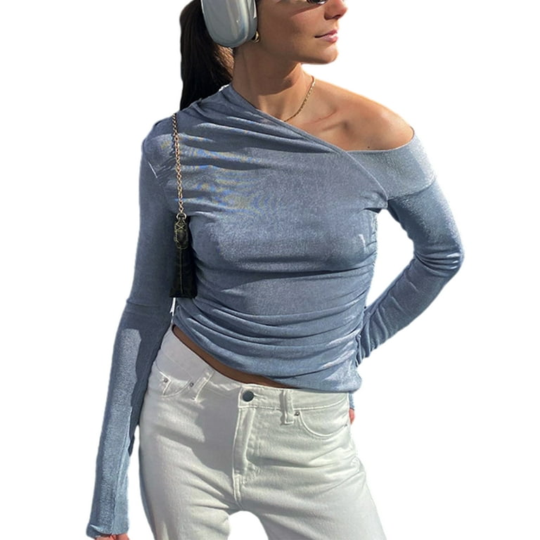 Tops with one shoulder off new arrivals