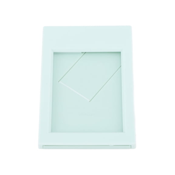 CAIUL 3 Inch Mini Photo Frame Standing Picture Frame Multifunctional Plastic Card Bill Holder Mint Green Tabletop Decor Frame Display 8.89 cm / 3.5 in