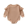 thumbnail image 1 of CAIVO Baby Boy Girl Knit Sweater Bubble O-Neck Romper Oversized Crewneck Sweatshirt Jumpsuit Cute Fall Relaxed Fit Toddler Child Daily Wear, 1 of 8