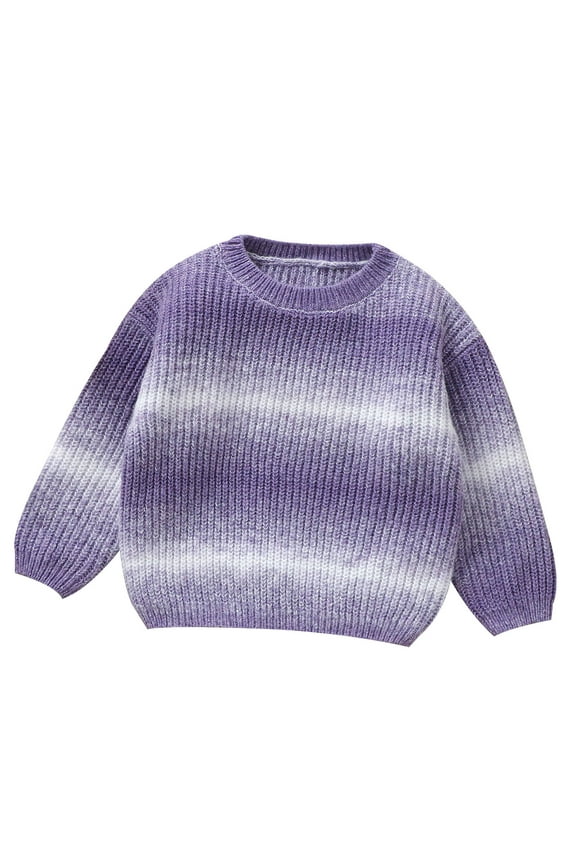 Baby Boys Girls Sweaters Knit Tie Dye Pattern Soft Warm Toddler Children Sweater Pullover Coat Breathable Daily Wear