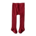 thumbnail image 1 of CAIVO Baby Girls Tights Soft Organic Cotton Leggings Kids Tights Warm Tights For Girls Holiday Toddler Child Daily Wear, 1 of 6