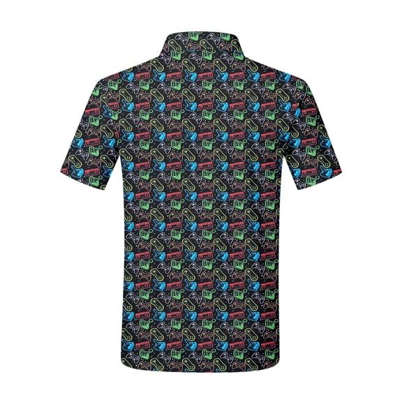 CAIVO Blouse Button Up Graphic Shirt For Boys Everyday Button Front ...