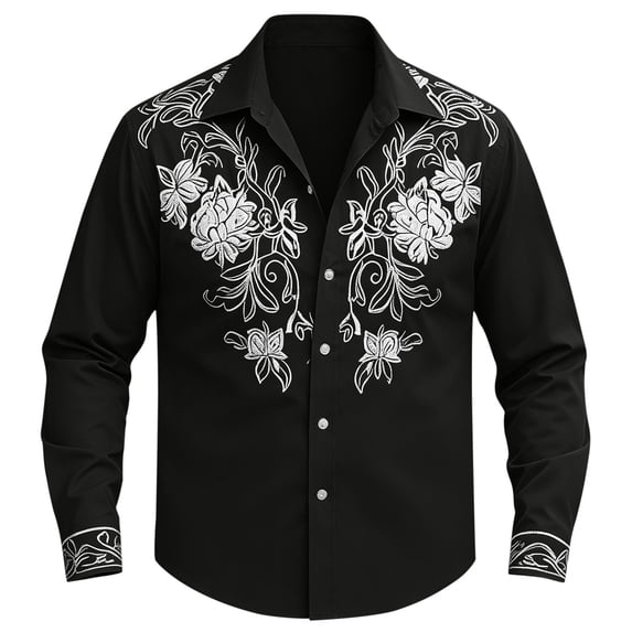 CAIVO Boys Blouse Western Cowboy Long Sleeve Button Down Shirt Classic Plaid Design For Kids Ranch Style Tops Turndown Collar Summer Trendy Tops