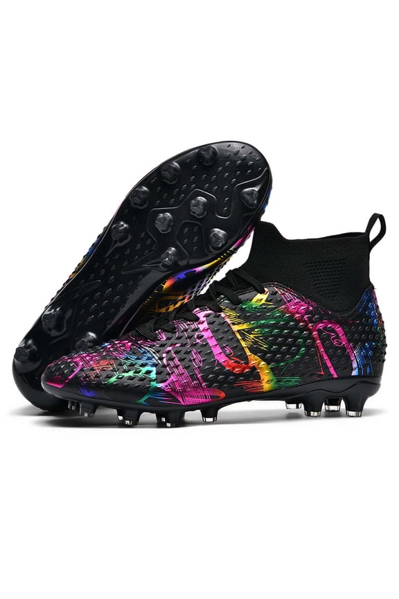 Boys Cleats Firm Ground Youth Football Shoes With Bladed Studs Enhanced Traction And Control In Matches Training Sessions Birthday Child Footwear