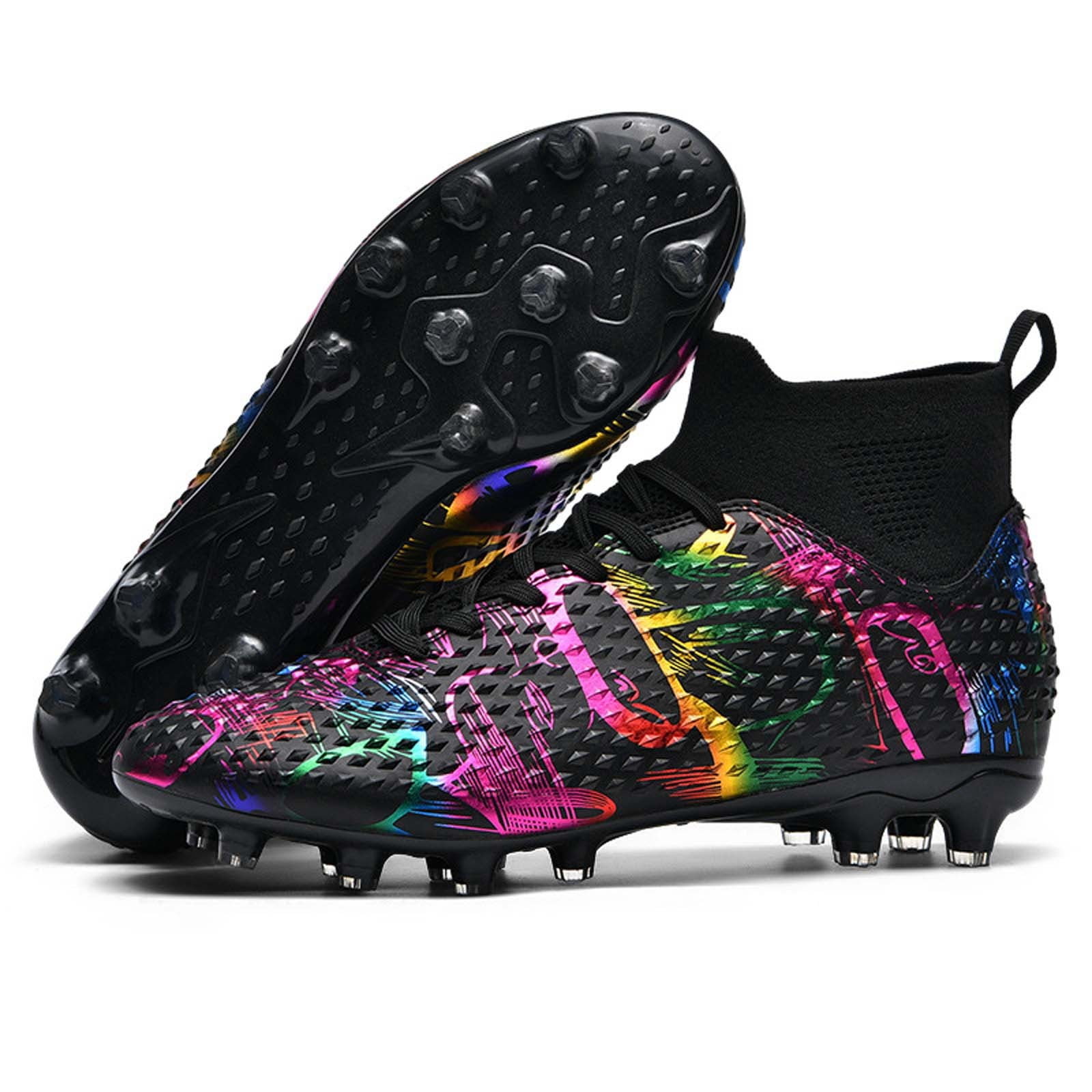 RUNIC Soccer Cleats For Men - Firm Ground Soccer Shoes With Multi-Shaped Studs - View #9