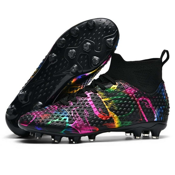 CAIVO Boys Cleats Firm Ground Youth Football Shoes With Bladed Studs Enhanced Traction And Control In Matches Training Sessions Soft Child Footwear